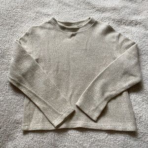 Cozy Heather Beige Sweater sz. M